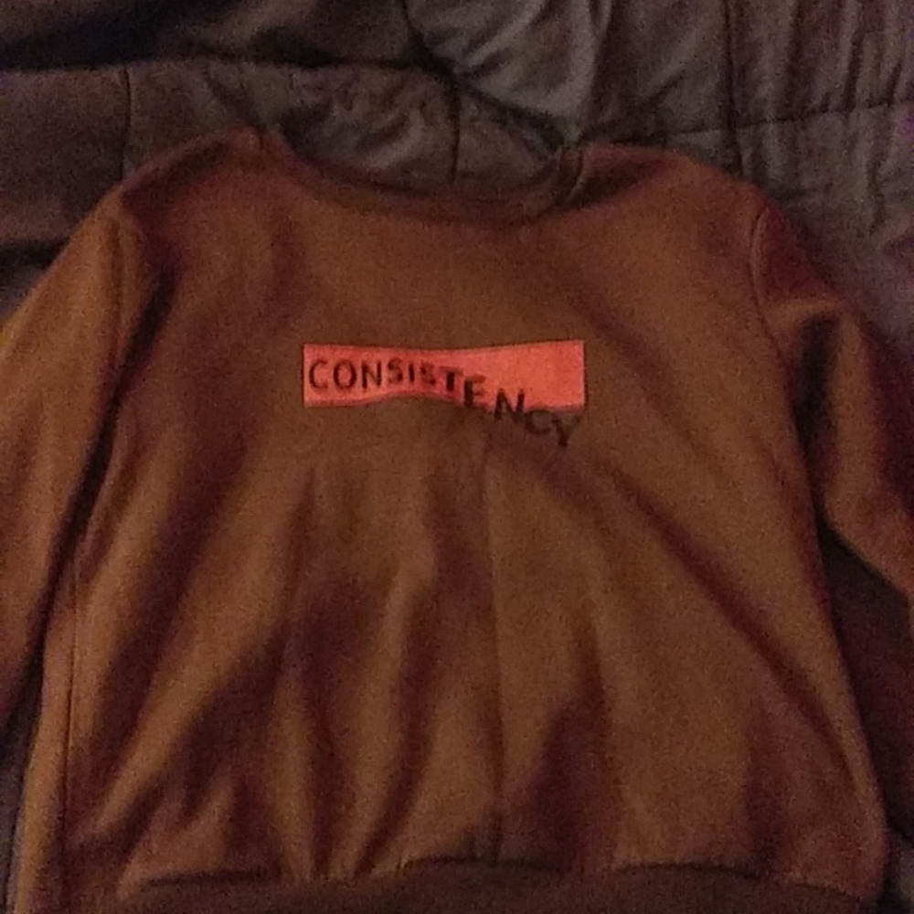 A brown pullover